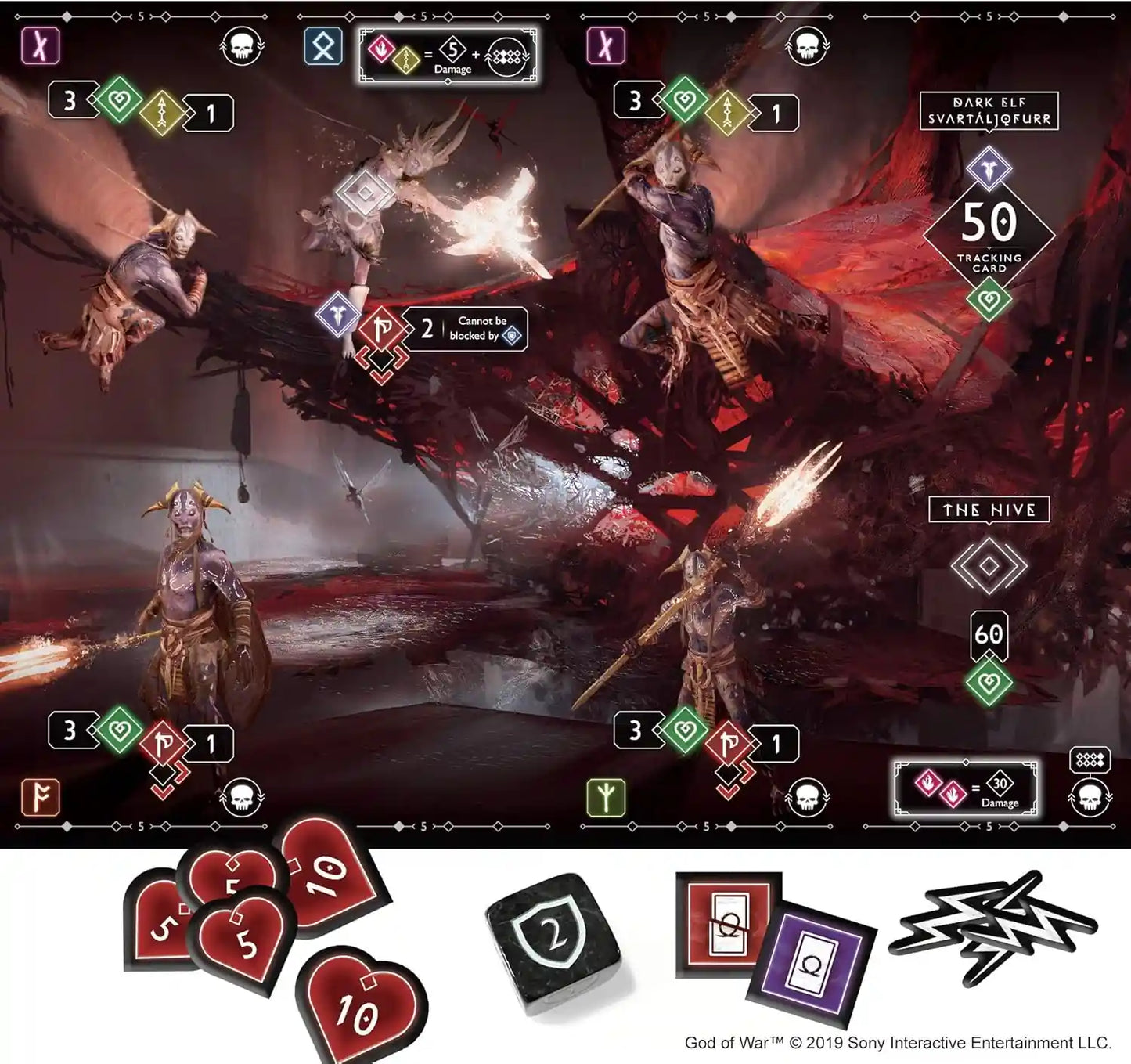 Instructions to play CoolMiniOrNot God of War The Card Game